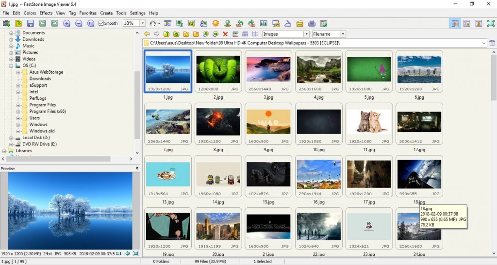 faststone image viewer free