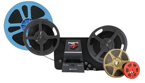Wolverine 8mm & Super 8 Reels to Digital MovieMaker Pro Film Digitizer, Film Scanner, 8mm Film Scanner, Black (MM100PRO) 